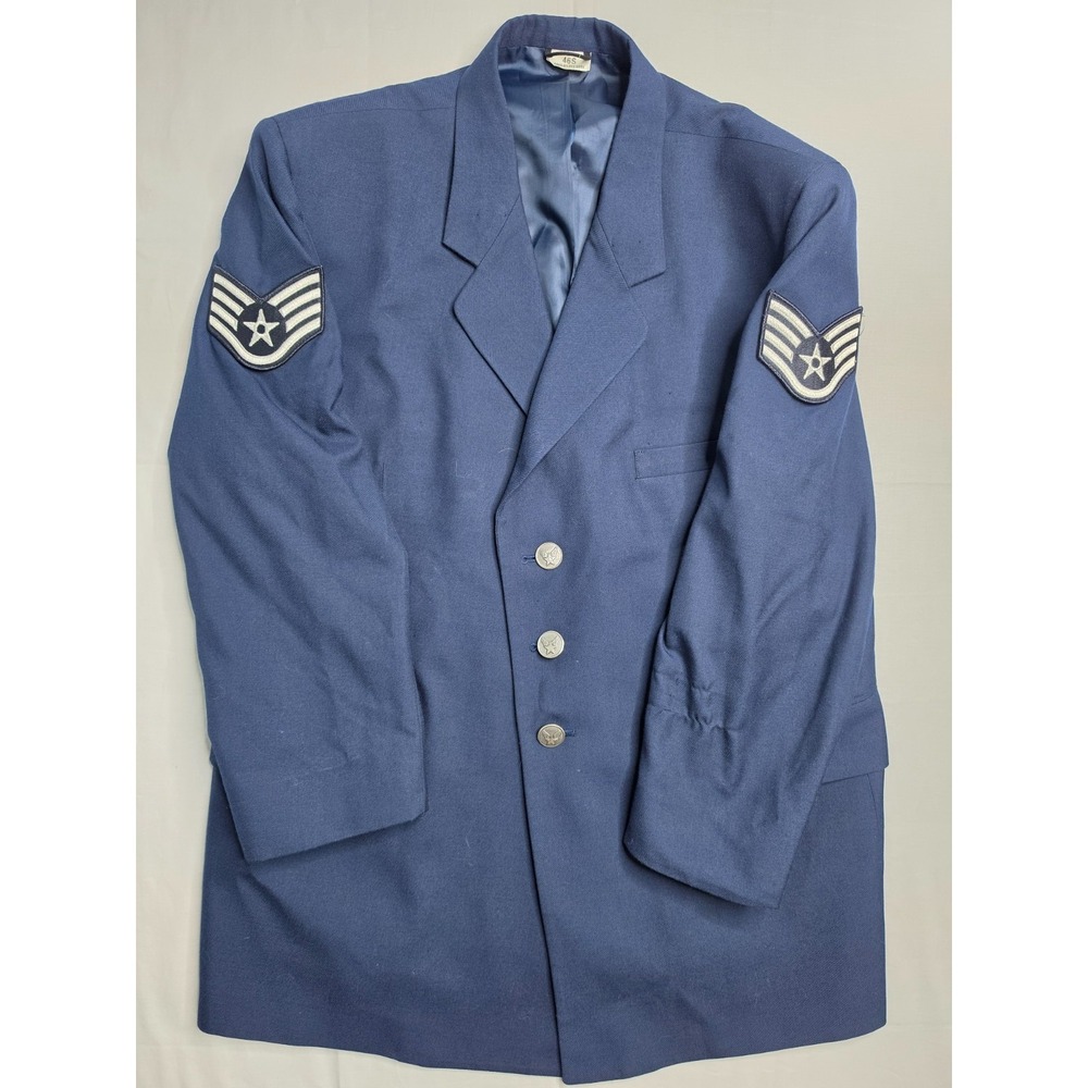 Defense Logistics Agency by Maryland Air Force Blazer Jacket Men's 46S Navy Blue